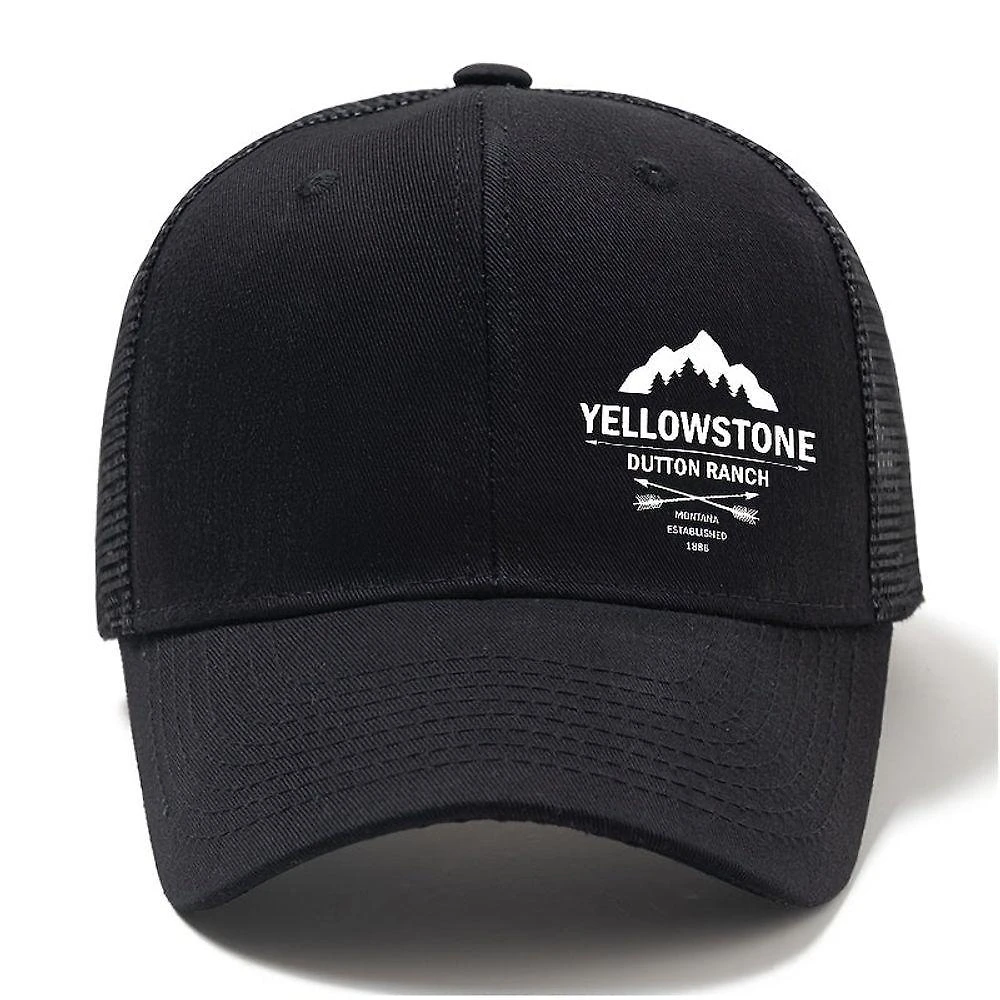 Boné De Beisebol Masculino Da Fazenda Dutton De Yellowstone Preto