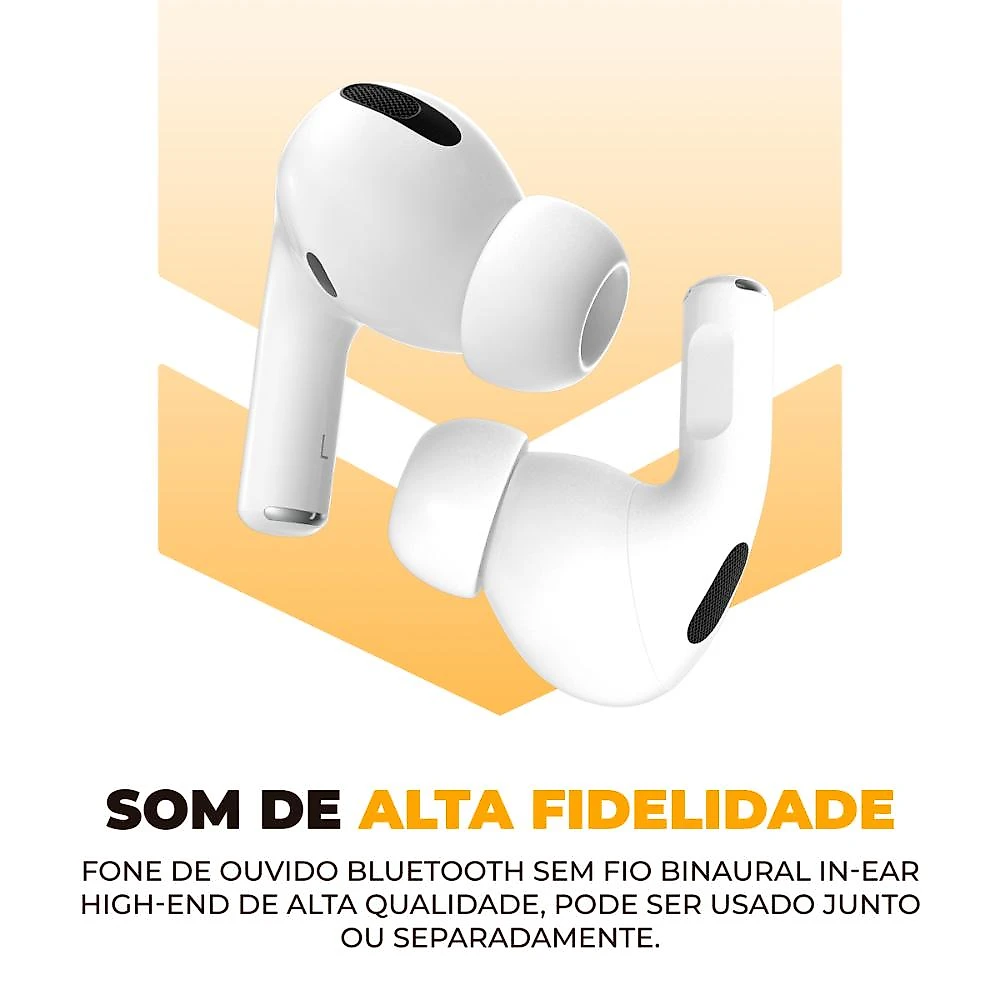 Microfone de Lapela - Tipo C com Adaptador Lightning + Fone de ouvido bluetooth GPro Air - Gshield