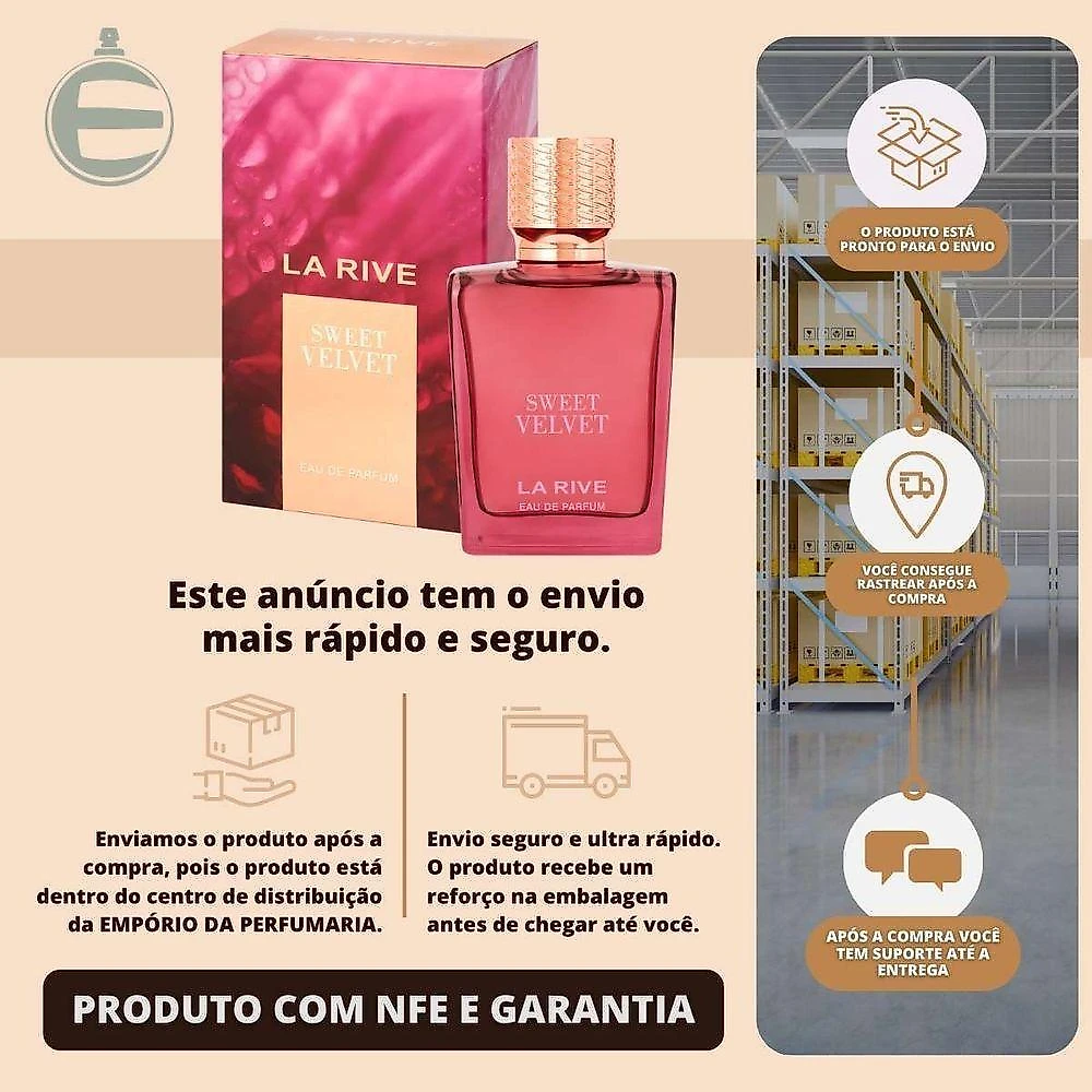 Perfume Sweet Velvet Feminino Eau de Parfum 90ML La Rive