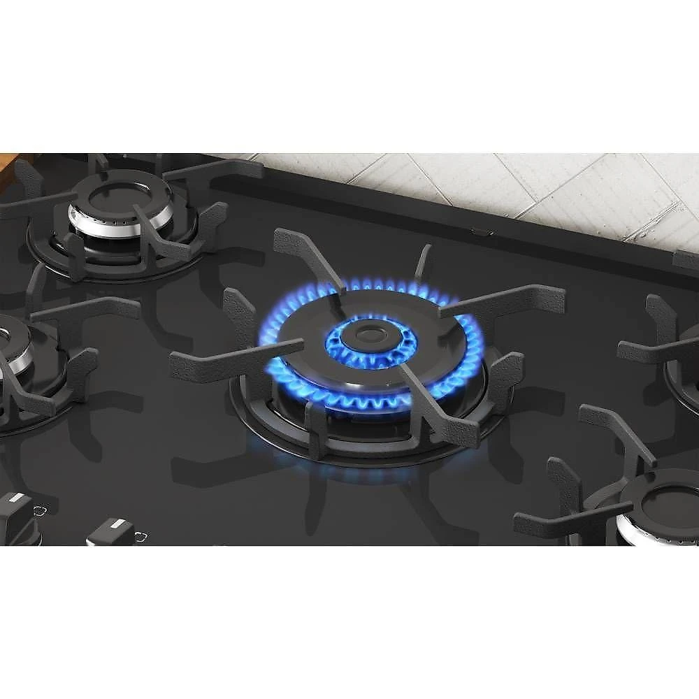 Fogão itatiaia itaglas piso 5 bocas preto mesa vidro bivolt