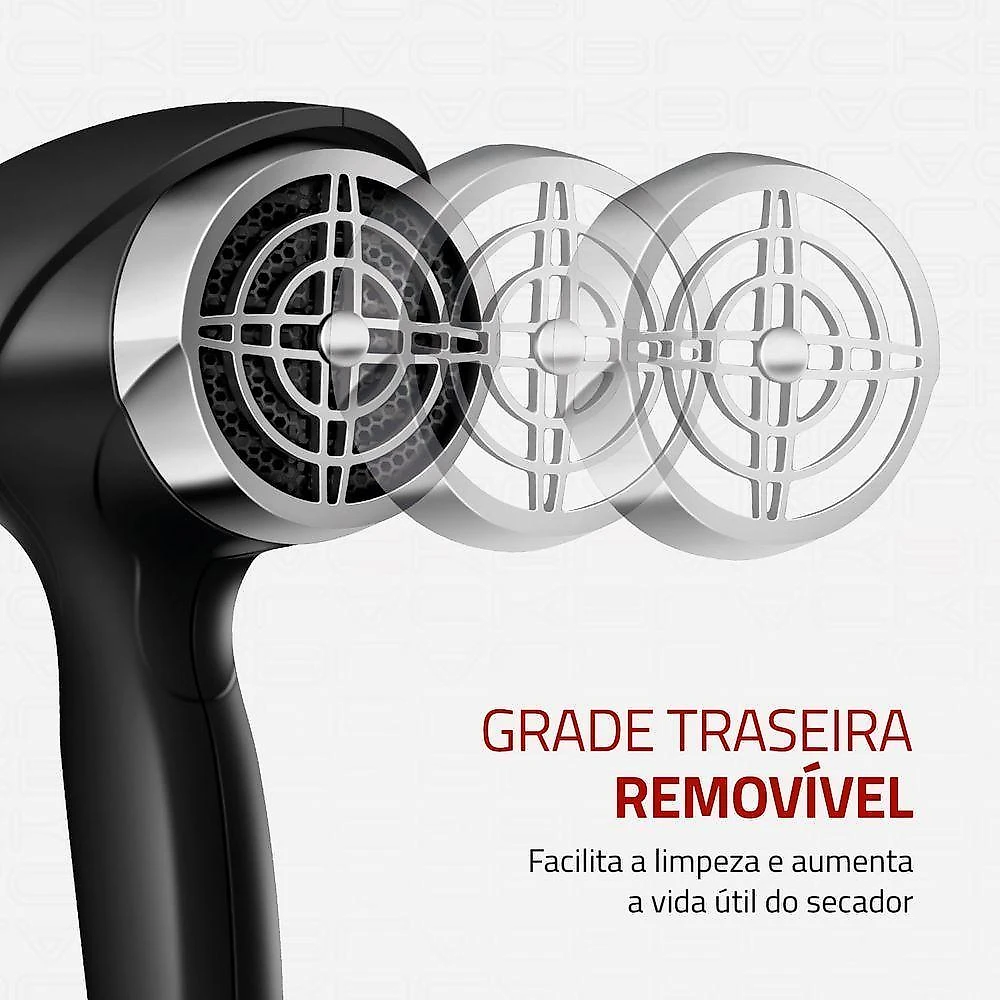 Secador De Cabelos Mondial Preto/cromado Prata - Scn-04 Secador De Cabelos Scn-04 127v/60hz