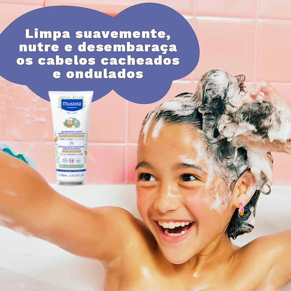 Shampoo cachos desembaraçados mustela 200ml