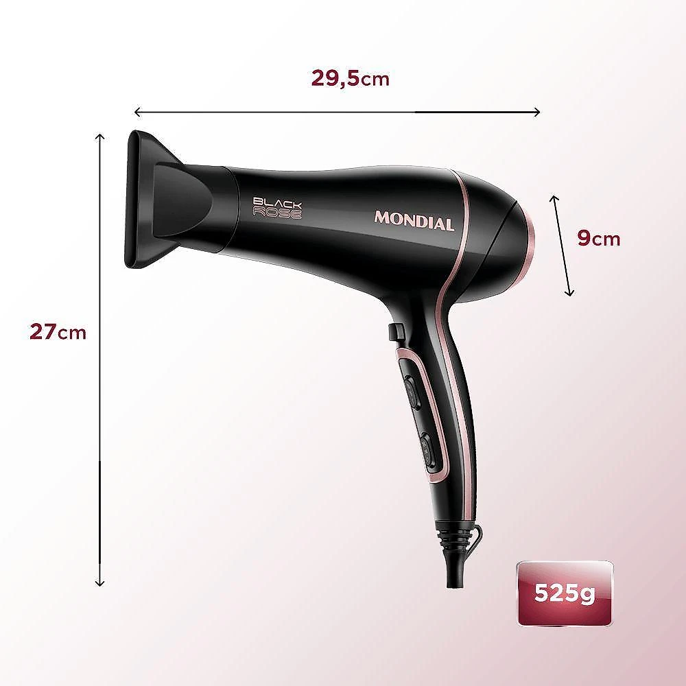 Secador De Cabelos Black Gold Mondial Scn-02 Secador Cabelo Scn-02 220v/60hz