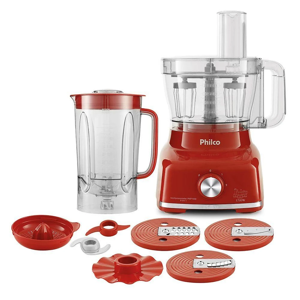 Multiprocessador Philco PMP1600V 1400W 3,2L Vermelho 220V