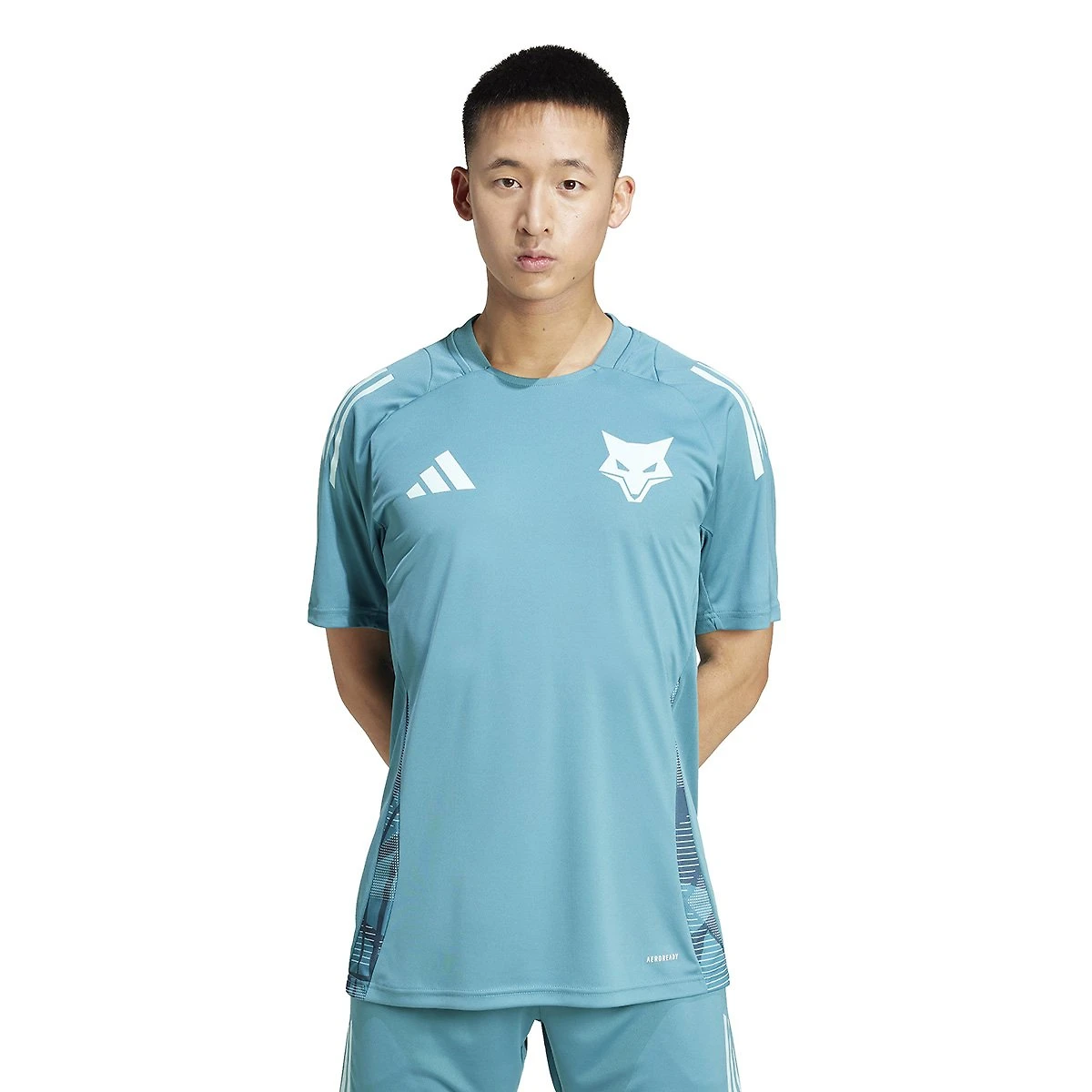 Miniatura Camisa Cruzeiro 25/26 Treino Adidas Masculina Azul Turquesa+Branco - EGG