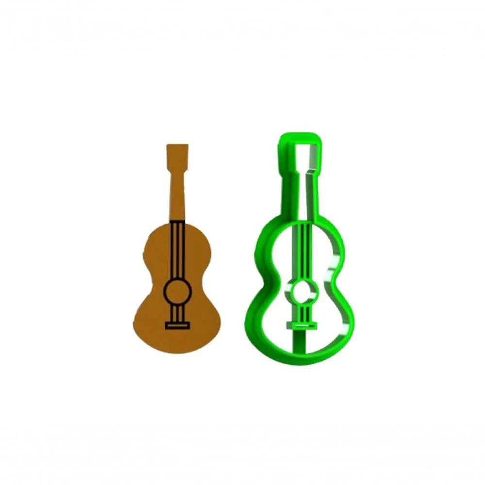 Cortador Violçao Stitch Lilo Plástico PLA 6CM Transparente 1 Unidade HB Formas e Cortadores