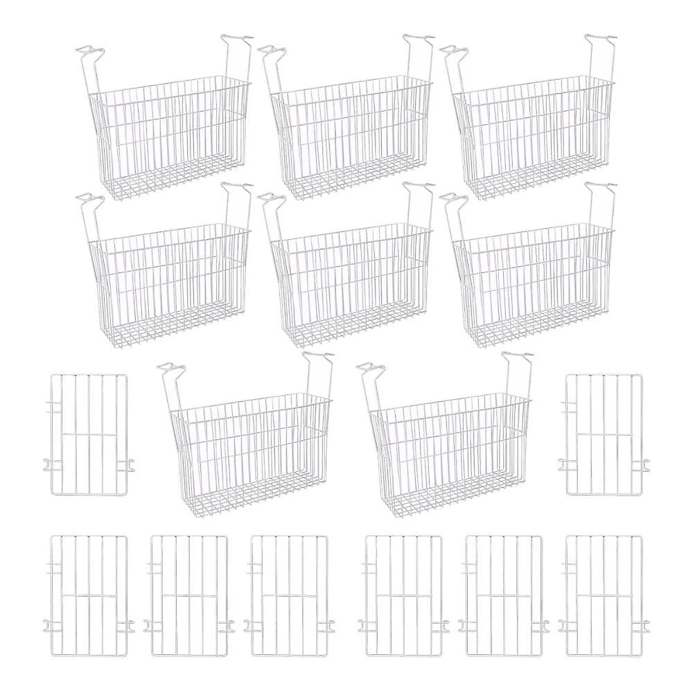 Kit - 8 Cestos Organizador Nextgen Para Nf E Hf Metalfrio + 8 Separadores