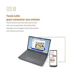 Notebook Positivo Vision C14 Lumina Bar Intel Celeron 4GB 128GB eMMC 14” HD Windows 11 Microsoft 36