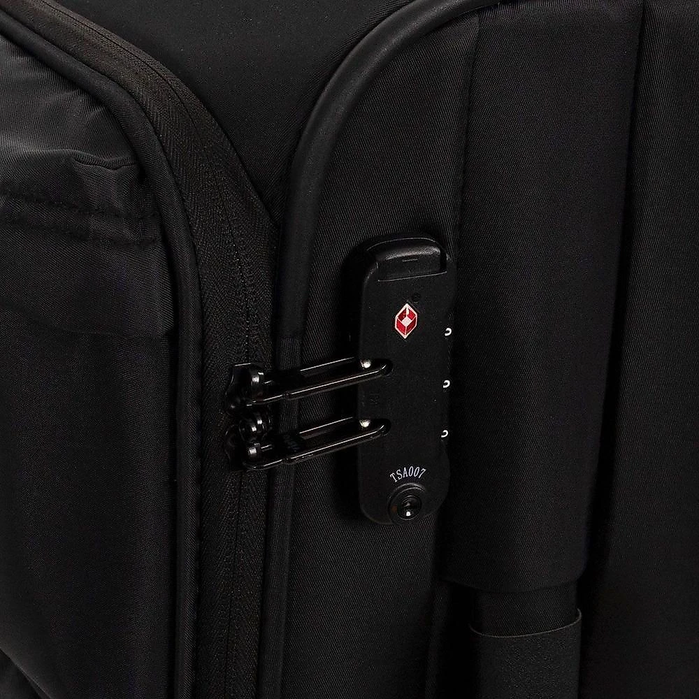 Mala de Viagem de Bordo 10 kg Poliéster Resistente à Água com Rodas 360º Cadeado TSA Mala de Viagem