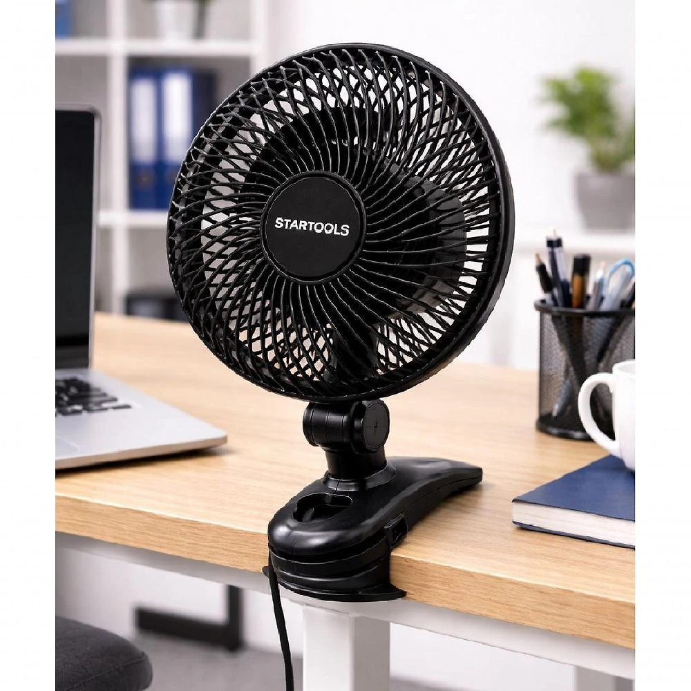 Ventilador de Mesa Portátil Yeet 25W 3 Pás 3 Velocidades Preto 220V
