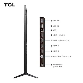 Smart TV 55” TCL 55C6K 4K QD-Mini Led 144Hz Sistema Operacional Google TV