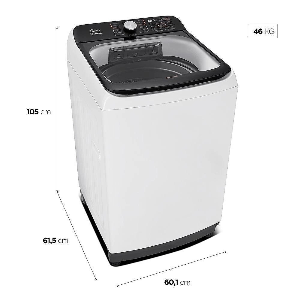Lavadora de roupas midea 15kg wave agitador branca 220v ma512w150a/wk05