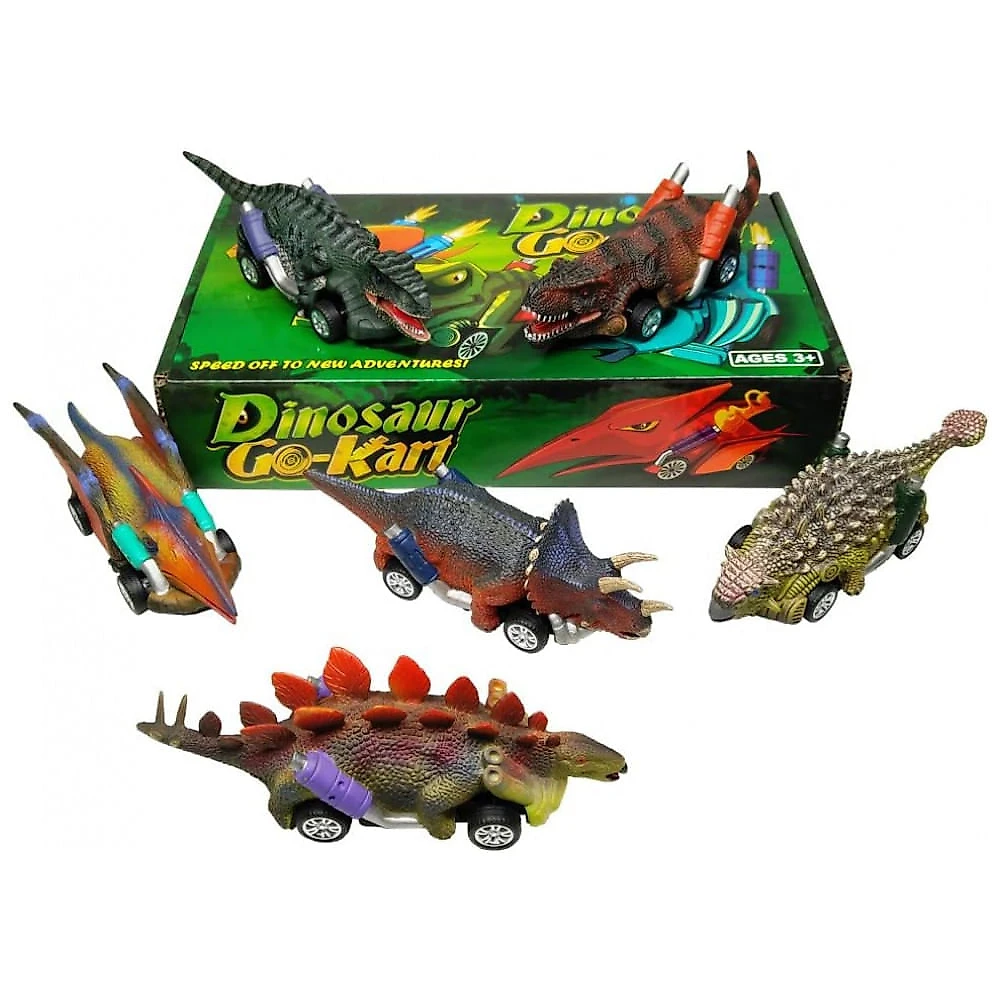 DINOBROS: Conjunto de 6 Carros de Dinossauros de Puxar, Brinquedos Dino para Meninos e Meninas de 3 Anos e Mais Novos, Mini Carros de Puxar, Jogos de