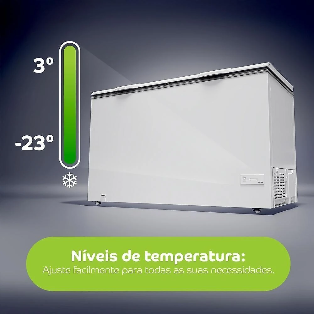 Freezer Horizontal Consul 528 Litros Inverter Com 2 Portas Branco CHB53MB 220V