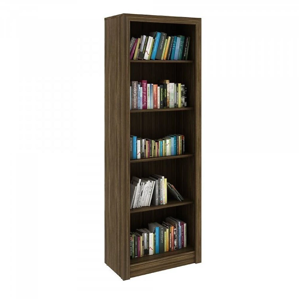 Kit 2 Peças com Escrivaninha ME4135 127cm e Estante 4 Prateleiras ME4104 Conjunto Home Office Escrivaninha ME4135 127cm e Estante 4 Prateleiras ME4104 Espresso Móveis Nogal