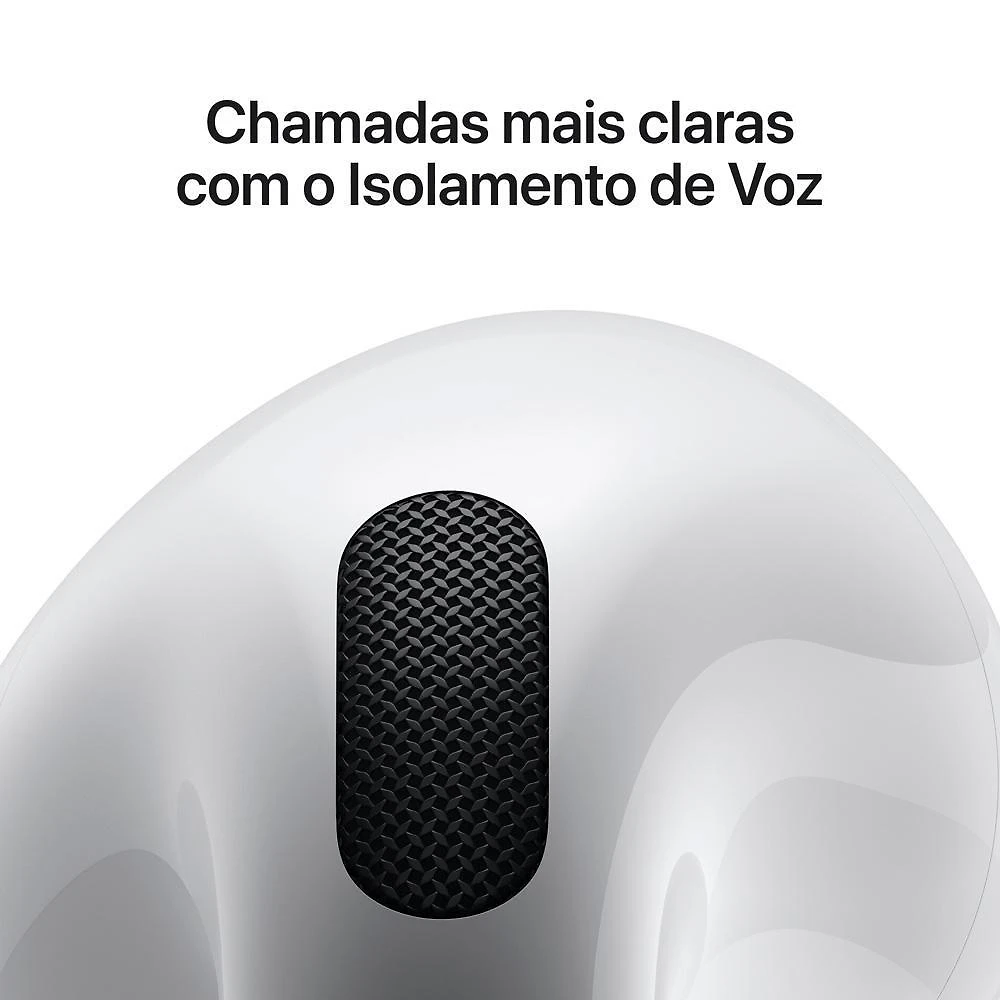 Miniatura AirPods 4 Apple com Estojo de Recarga USB-C, Branco - MXP63BZ/A