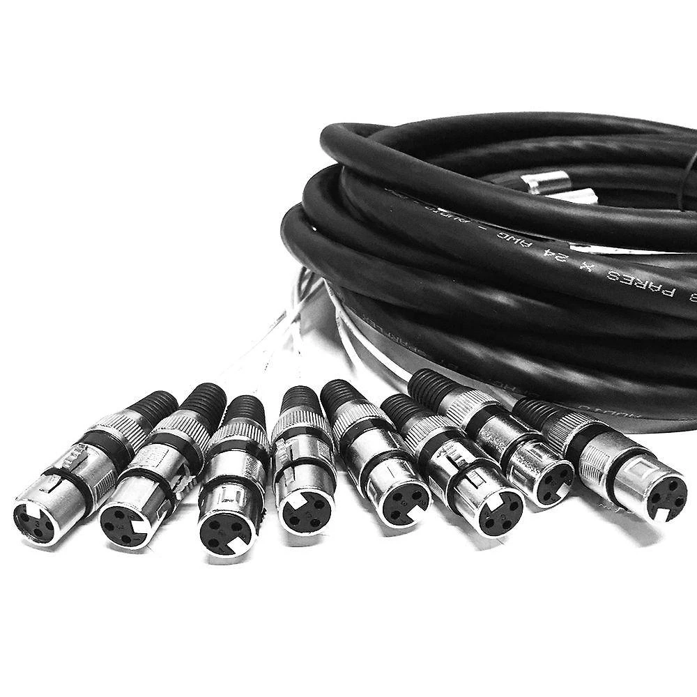 Multicabos Xlr 8 Vias Cirilo Cabos - 40 Metros