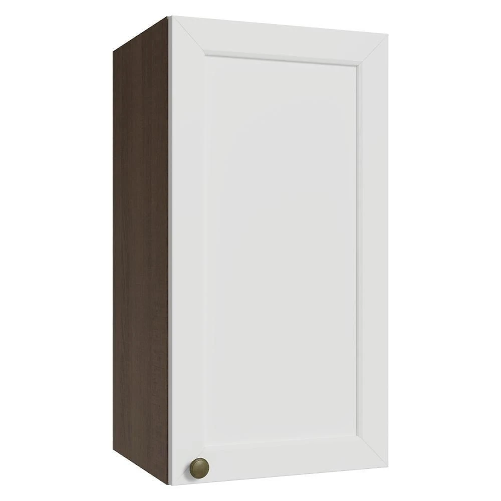 Armário Aéreo 35 Cm 1 Porta Rustic/branco Vik Madesa Rustic/branco