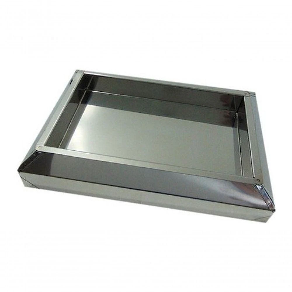 Cinzeiro de Chão Bituqueira em Aço Inox 6,5X33X23,5 Inox para Fumódromos Kit 2 Unidades Higipack