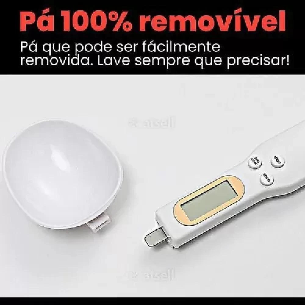 Colher Balanca Precisao 500gr Digital Lcd Dosador Medidor Eletronico Alimentos Graos Cozinha Culinaria