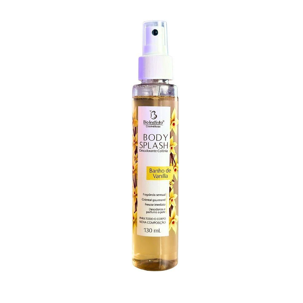 Body Splash Desodorante Colônia Corporal Banho de Vanilla Feminino Fragrância Doce Suave Utimix