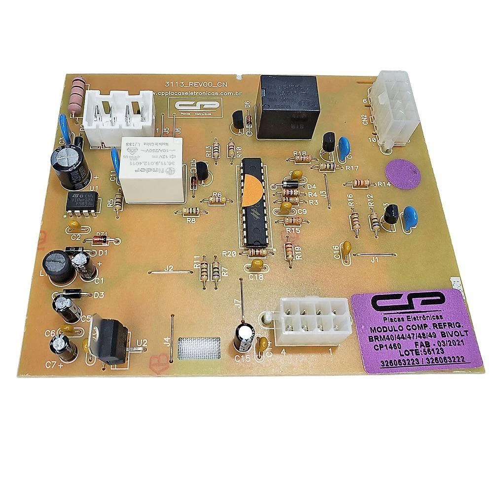 Placa De Potência Refrigerador Brastemp Cp Eletrônica 1460