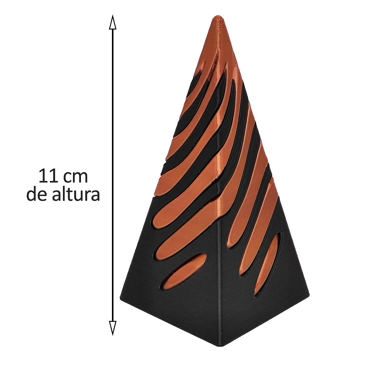 Miniatura Fidget Cone Espiral Anti Estresse Spiral Pirâmide 3D Cor