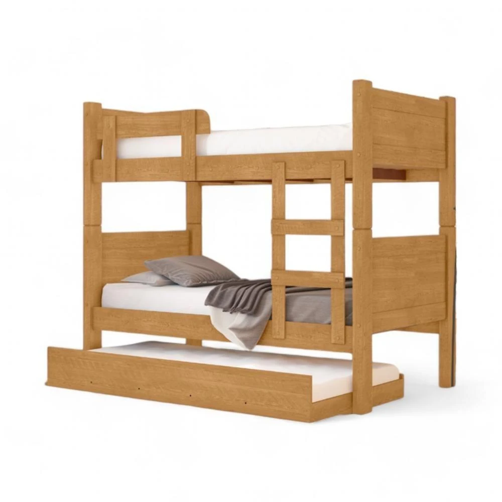 Beliche Solteiro Escada Maria Clara Naturalle Com Auxiliar