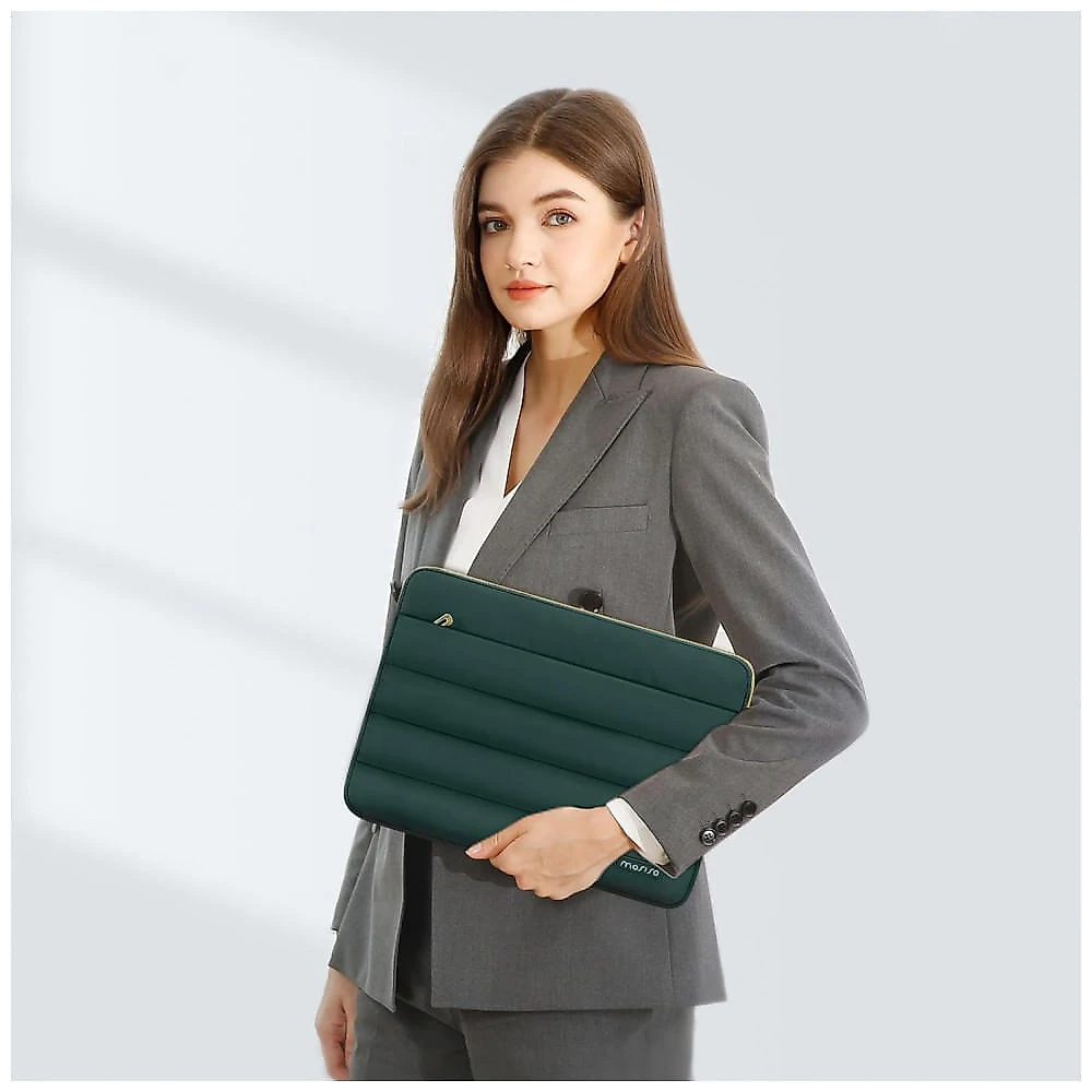 MOSISO Estojo Puffy para Laptop 13-13,3" Compatível com MacBook Air/Pro 13-14, HP, Dell, ASUS, Lenovo, Bolsa Horizontal com Estojo Pequeno