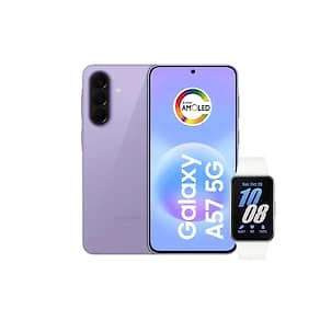 Smartphone Samsung Galaxy A57 5G Tela 6.7" 256GB Lilás + Galaxy Fit 3 Prata