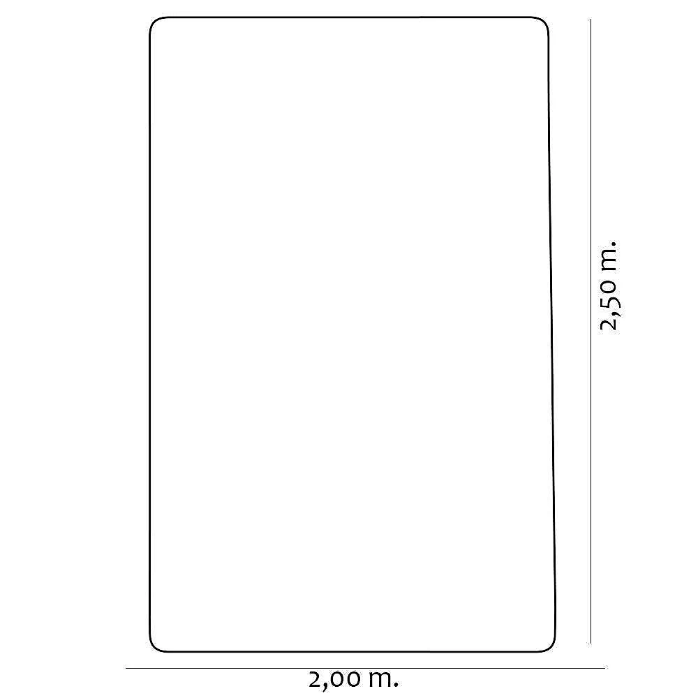 Tapete Aruba Arrecife G57 200CM X 250CM Polipropileno Base Confortex Cinza Tapetes São Carlos webcontinental-7908107766757