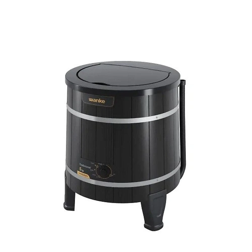 Lavadora De Roupas Semiautomática Tradicional Evolution 5 Kg Preta Wanke 220V