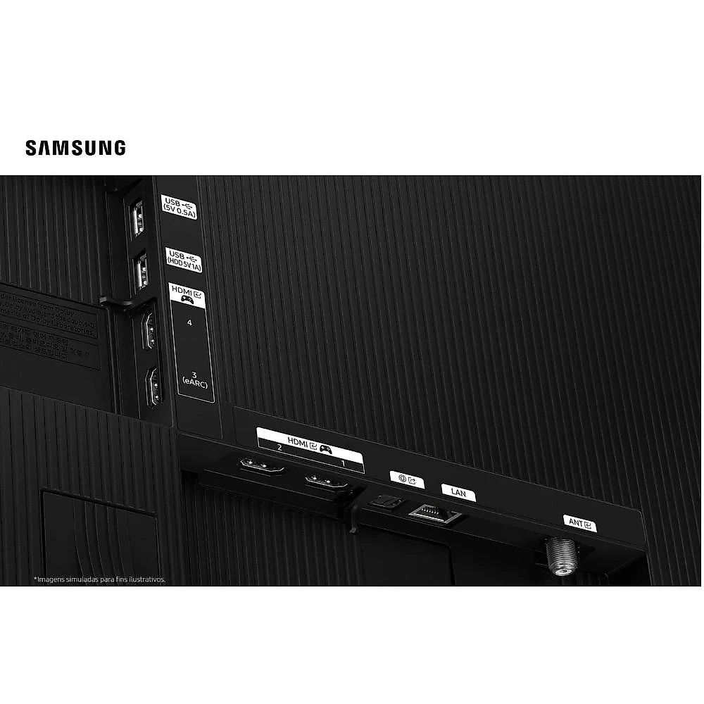 Smart tv 55” 4k samsung oled qn55s85fagxzd vision ai 120hz dolby atmos processador nq4 ai gen2 preto grafite