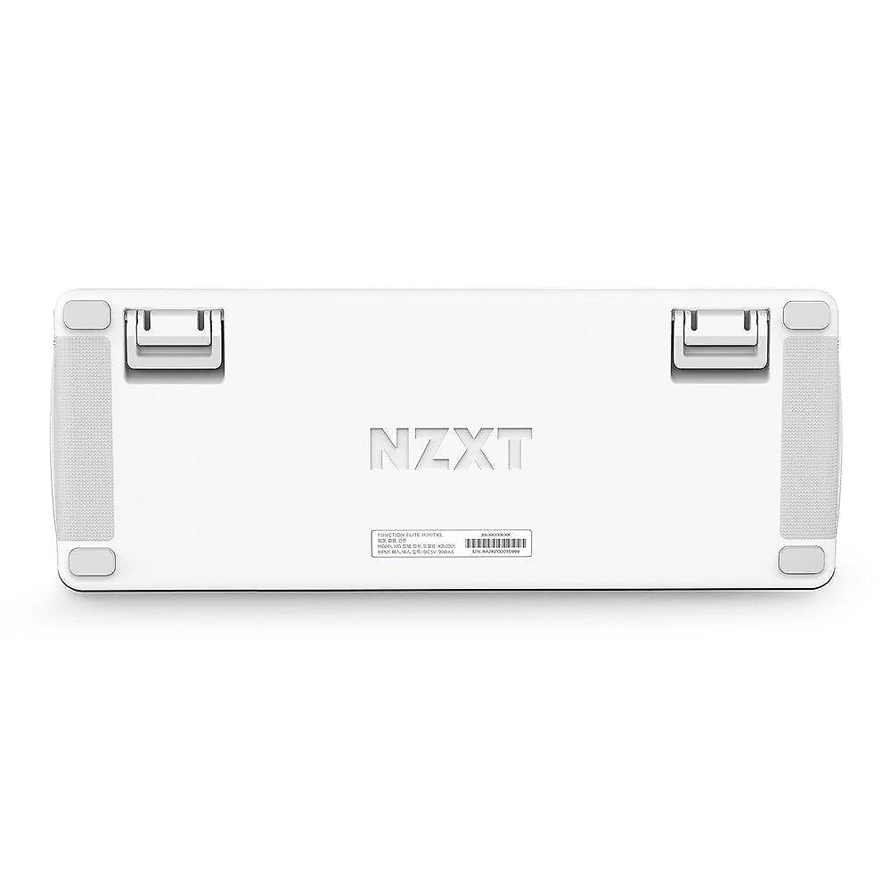 Teclado Magnético Gamer Sem Fio NZXT Function Elite MiniTKL, RGB, USB-C Removível, Branco - KB-101NW-US