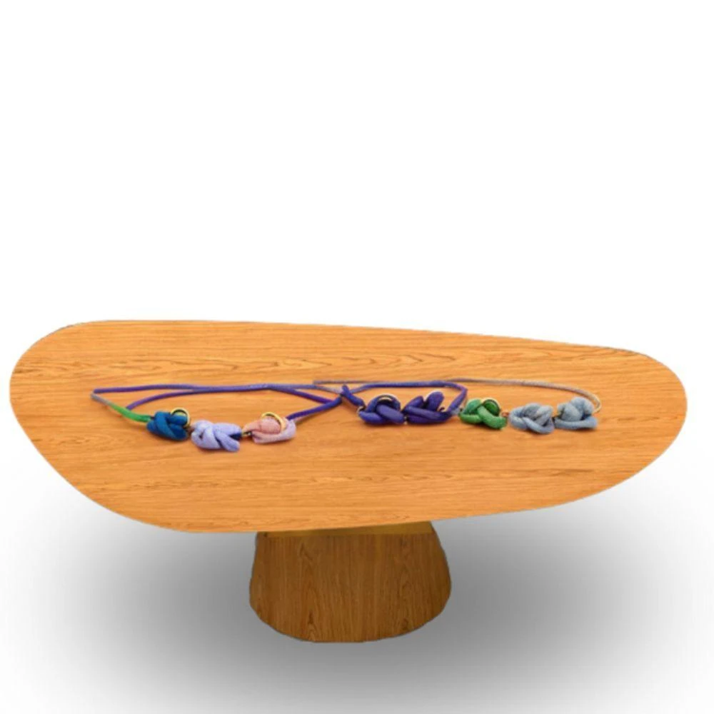 Mesa Oval Organica Em Freijo 235x122cm