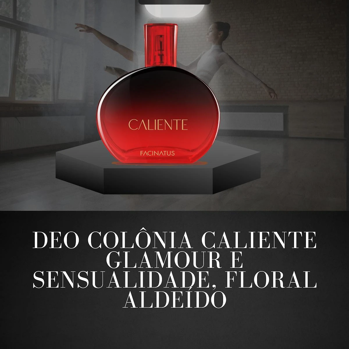 Miniatura Perfume Caliente 95 Ml Feminina Facinatus Deo Colônia Floral