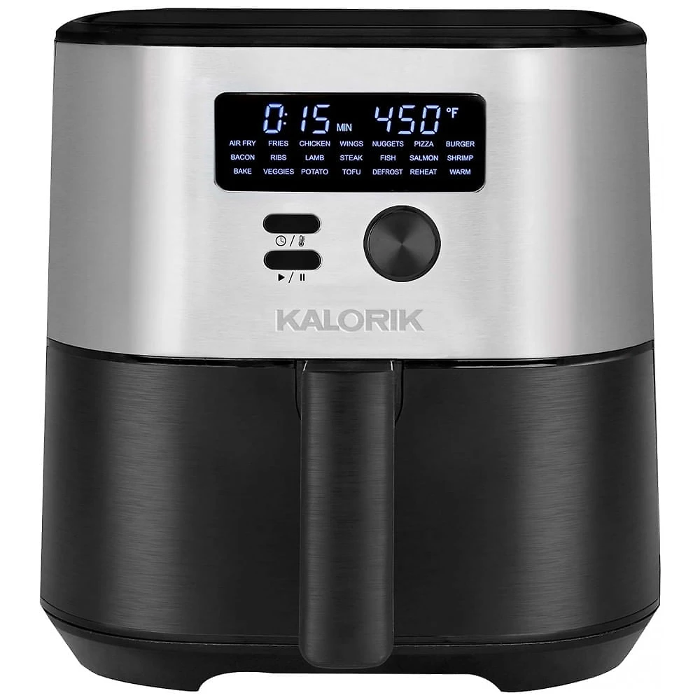 Fritadeira Elétrica Air Fryer 7L com Display LED, 21 Predefinições e Livro deRreceitas, 1750W, Kalorik FT50930OW, Pr...