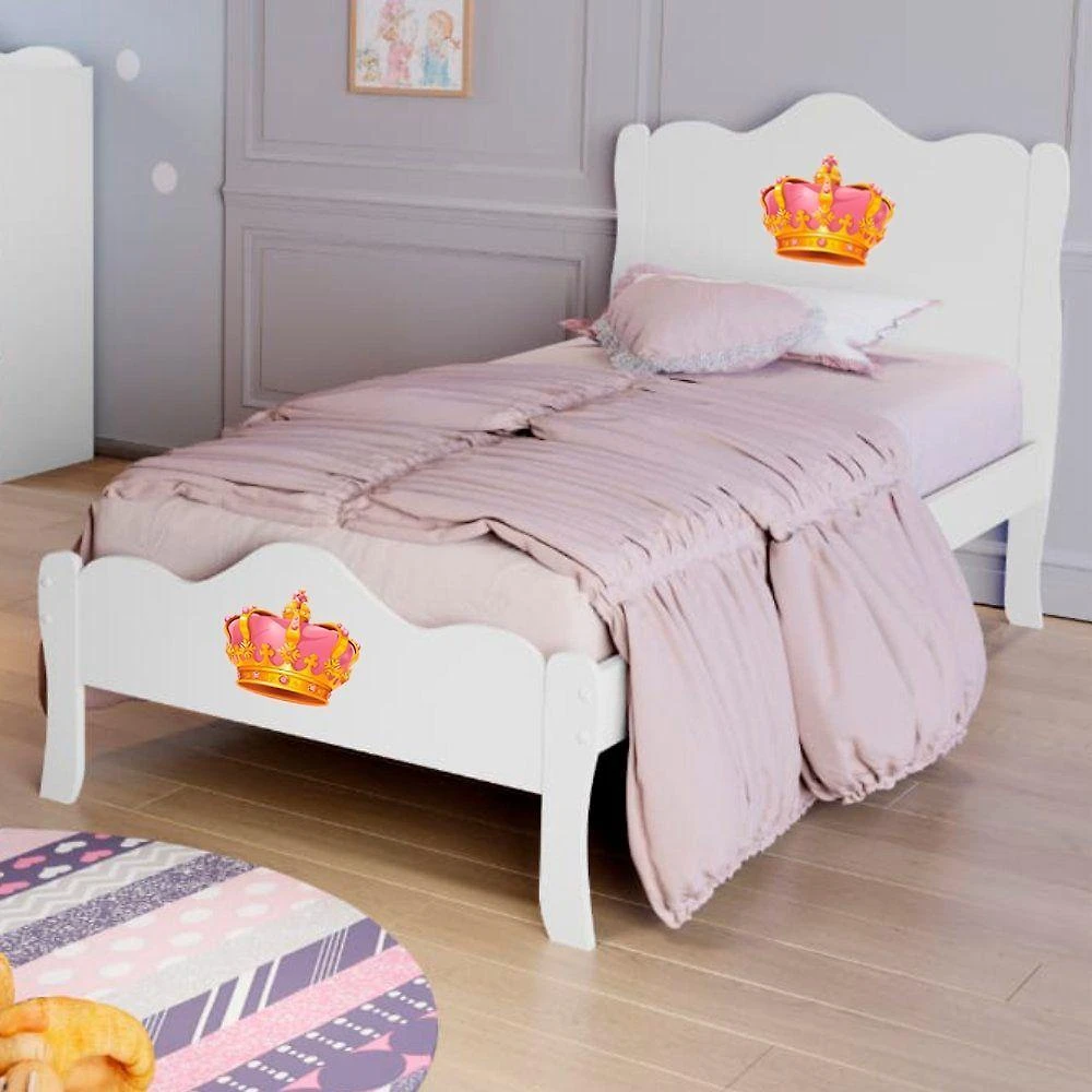 Cama Solteiro Princesa Lisa Branco