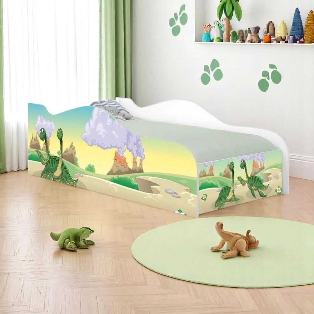Cama Solteiro Glow Dinossauro Irmãos Solteiro Com Colchão