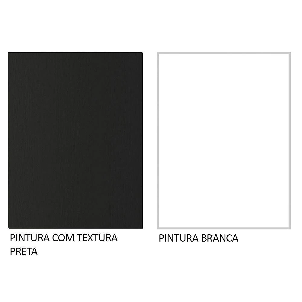 Guarda-roupa solteiro 2 portas de correr 2 gavetas vivare madesa preto