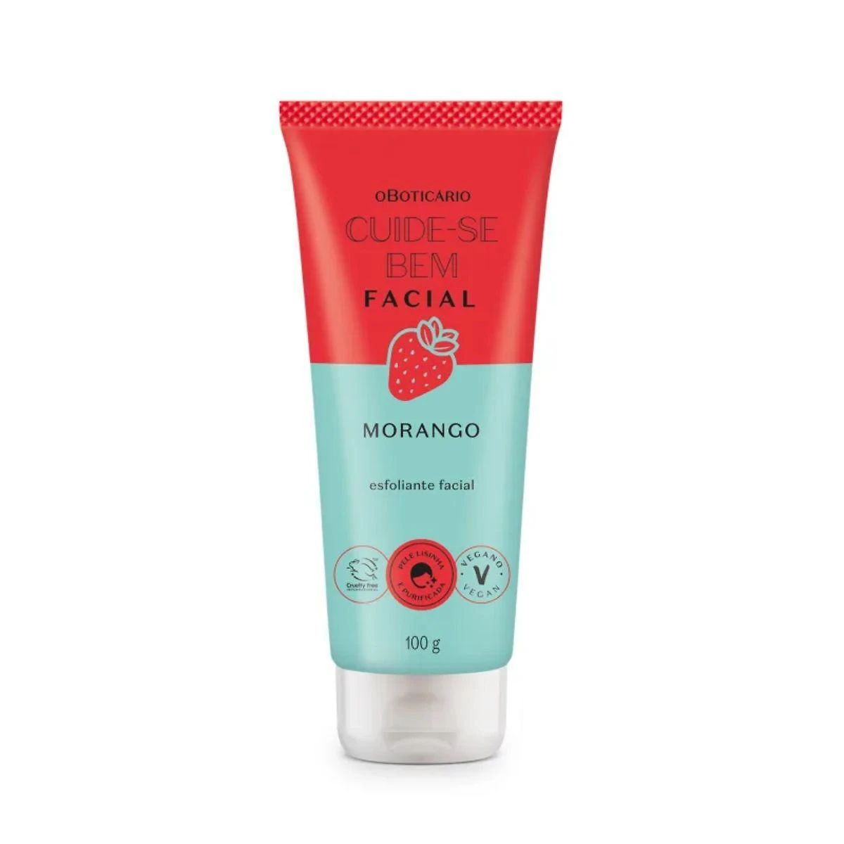 Miniatura Esfoliante Facial O Boticário Cuide-Se Bem Feira Morango
