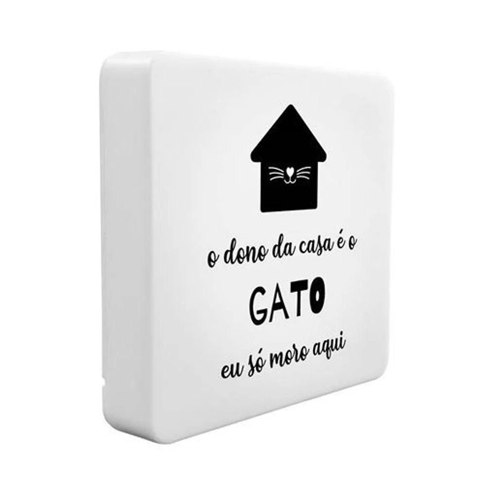 Luminária Usb Slim Realeza Felina: Iluminação Com Charme E Diversão!