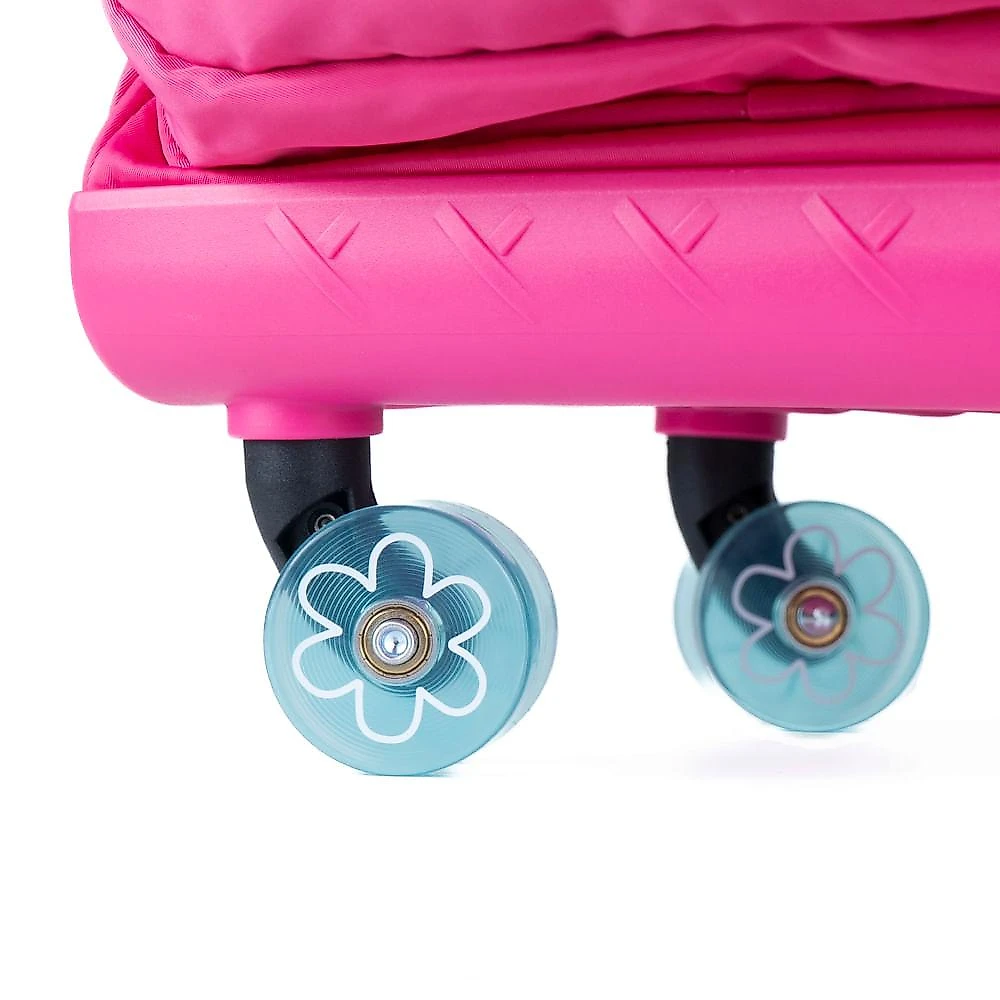 Mochila de Rodinha Infanto Juvenil Feminina BG Joy Rosa Rosa