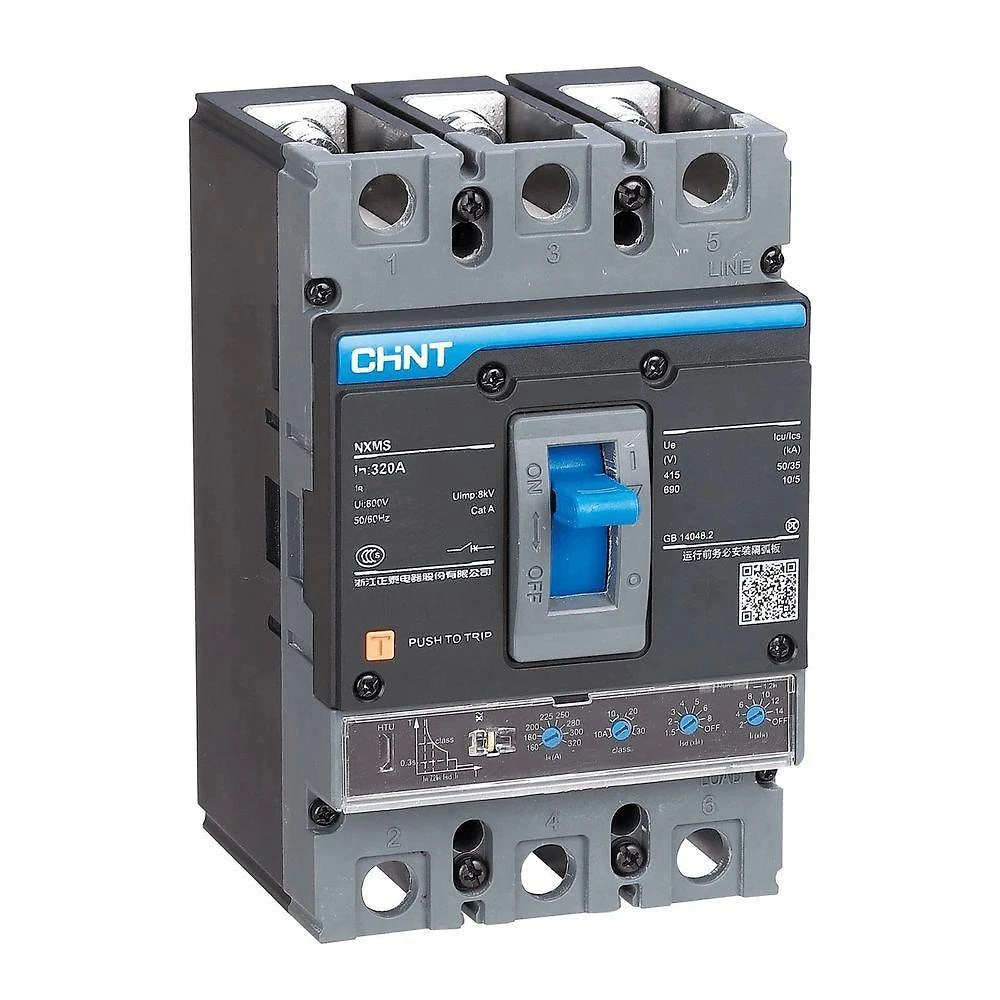 Disjuntor Caixa Moldada Tripolar NXM-800H-3300 800A Bivolt Inox Chint