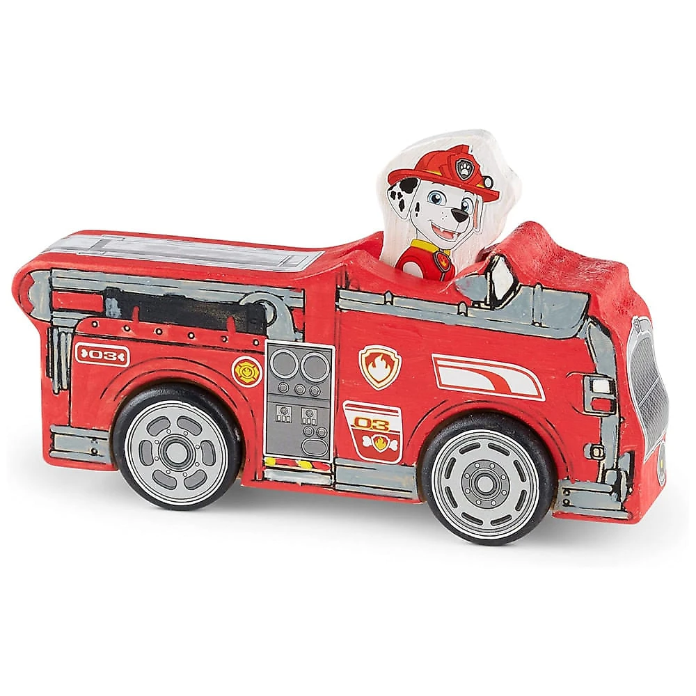 Kit Artesanato de Veículos de Madeira Patrulha Canina, Decore seus Próprios Carros com 3 Figuras do Jogo, Melissa & Doug
