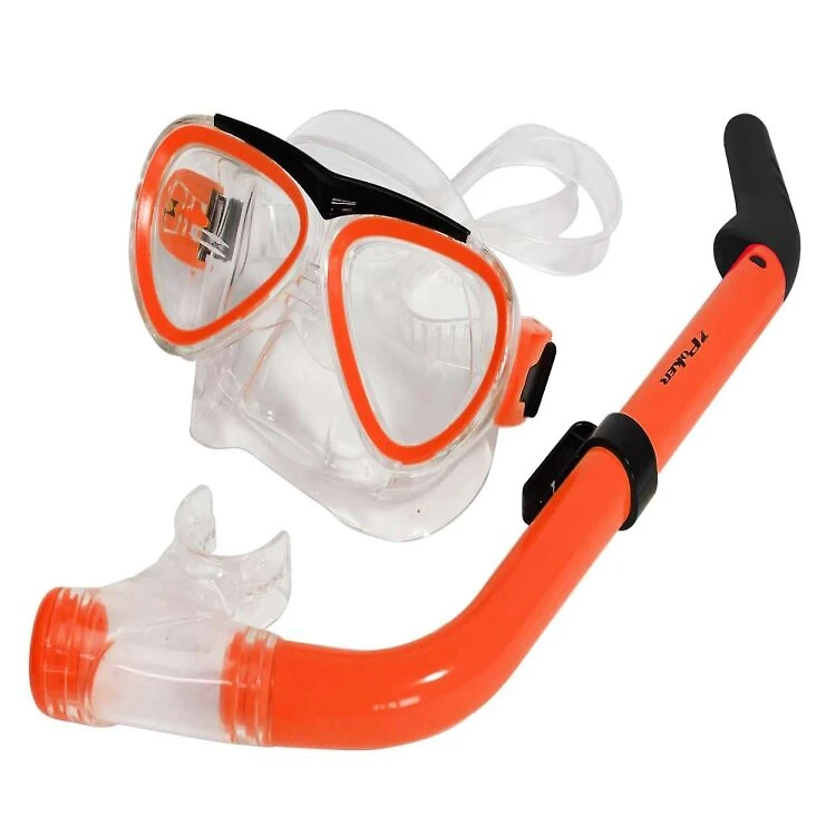 Kit De Mergulho Infantil Poker Tinos - LARANJA
