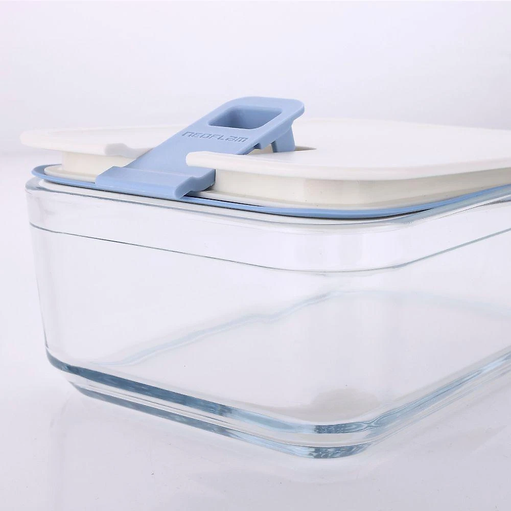 Pote De Vidro Hermético Retangular - Tampa Com Alavanca - 1600ml - Perfect Seal - Neoflam