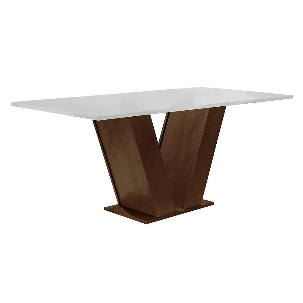 Conjunto Sala de Jantar Mesa 120x80cm Tampo Mdf com 4 Cadeiras Espanha Yescasa Chocolate/Grafite