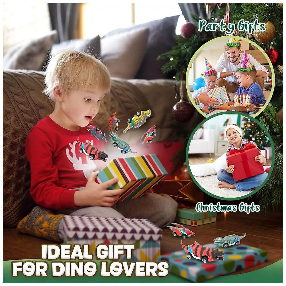 Brinquedos de Dinossauro EASYFUN para Crianças 35 Carros de Brinquedo com Corda 6 Pack Brinquedos de Dinossauro para Meninos e Meninas de 3, 4, 5 Anos Brinquedos de Dinossauro EASYFUN para Crianças 35 Carros de Brinquedo com Corda 6 Pack Brinquedos de Dinossauro para Meninos e Meninas de 3, 4