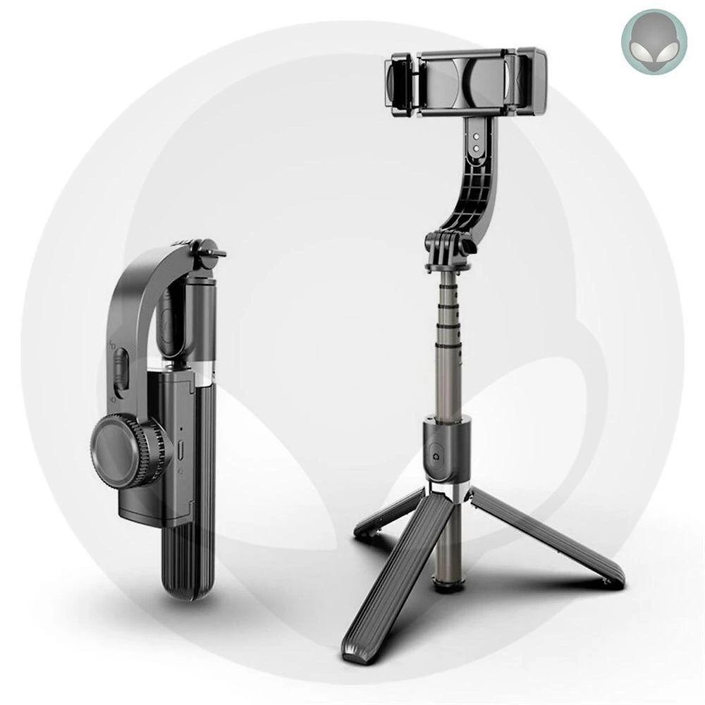 Estabilizador para Smartphone OEM Gimbal L08 com Tripé e Selfie Stick Bluetooth Preto 1 Unidade